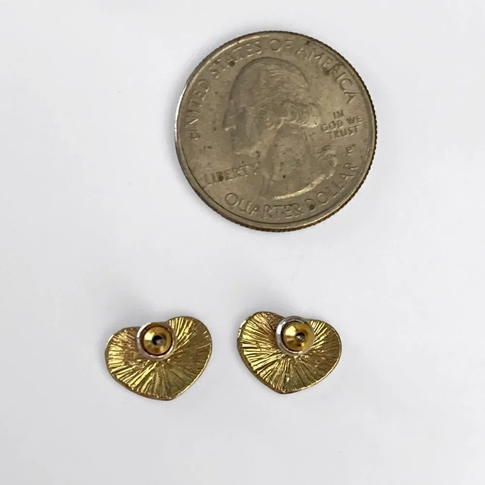 Best Friends Heart Stud Earrings